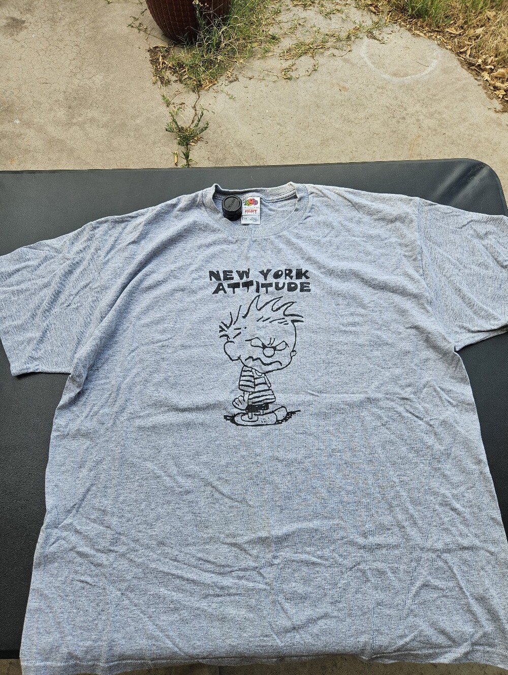 Calvin & Hobbs Vintage New York Attitude Fruit Of The Loom Tee